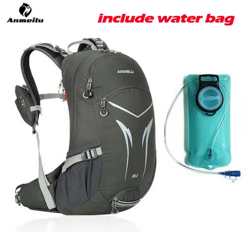 GY Plus Water Bag ANMEILU 20L походный рюкзак 2L водонепроницаемая сумка для воды, походный альпинистский велосипедный гидратационный рюкзак, спортивный рюкзак с дождевиком - Цвет: GY Plus Water Bag