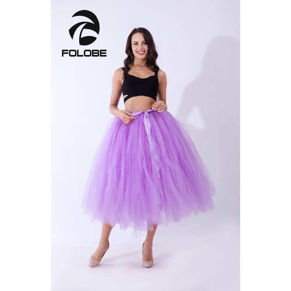 FOLOBE светильник фиолетовая винтажная 80 см фатиновая юбка пачка макси длинная