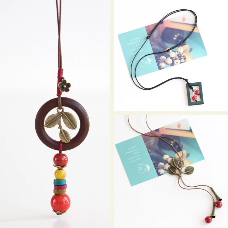 Новые креативные модные керамические длинные эффектные ожерелья и подвески