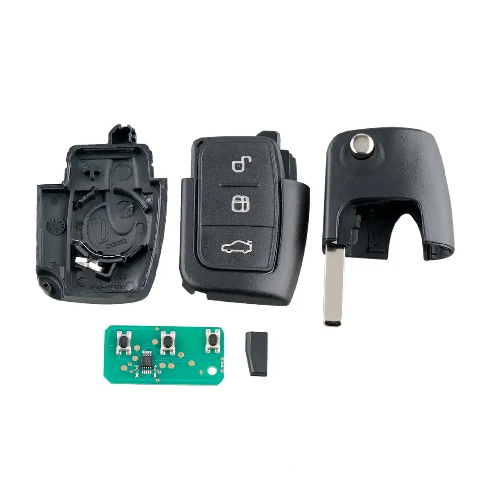 for Ford Car Key 3BUT 433MHz 4D63/4D60 Chip Remote Focus C Max S Galaxy Fiesta key 2003-2010 HU101 Blade | Автомобили и мотоциклы