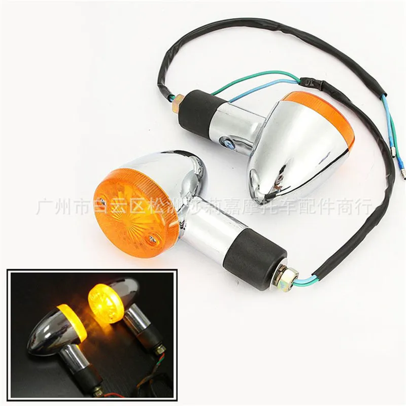 1 пара мотоцикл индикаторы Сигнальные огни лампы сигнальные мигалки Для Harley