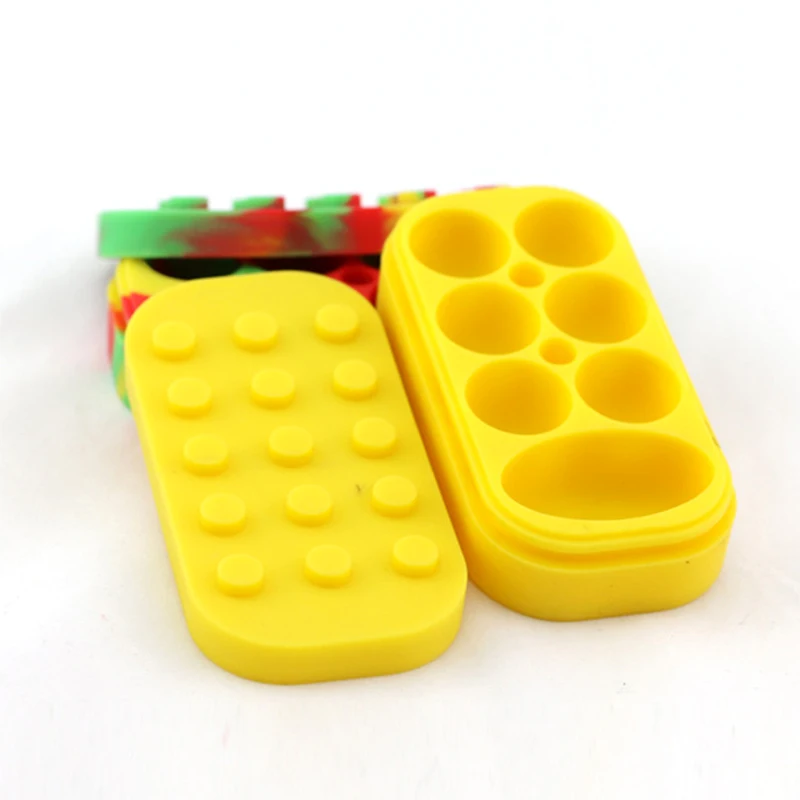 6 в 1 большой силиконовый контейнер для ёмкостей|wax container|silicone jarsilicone container |