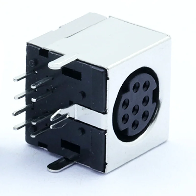 10 шт. S видео 8 контактный разъем Mini Din P DIN Jack прямоугольный монтаж на панели