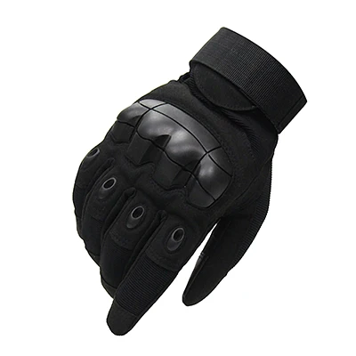 Full Finger Black Тактические перчатки с сенсорным экраном военные армейские Пейнтбольные стрельбы страйкбол боевые противоскользящие резиновые походные перчатки на весь палец - Цвет: Full Finger Black
