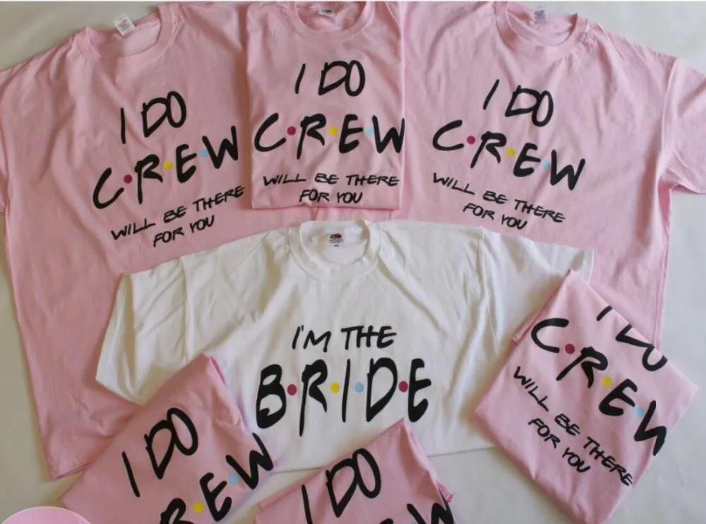 Персонализированные рубашки I DO Crew для свадебвечерние вечеринки подружки