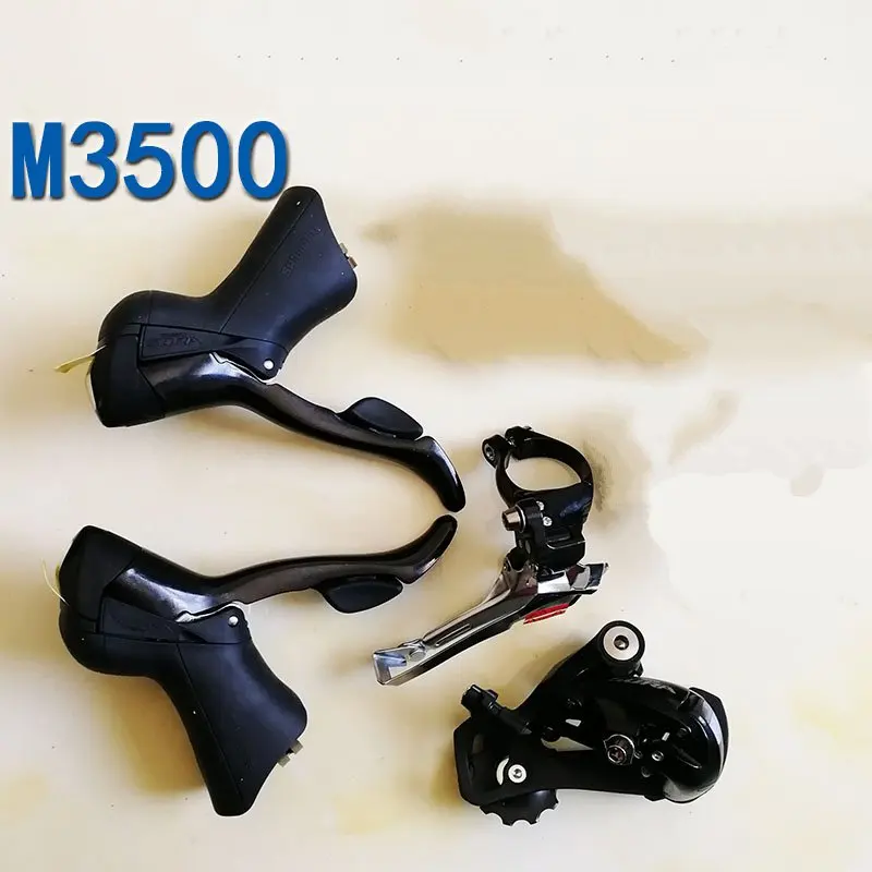 Shimano 3500 переключатель велосипеда 9S 27S дорожный велосипедный переключатель переключения передач+ передний переключатель+ задний переключатель - Цвет: RD-FD-ST