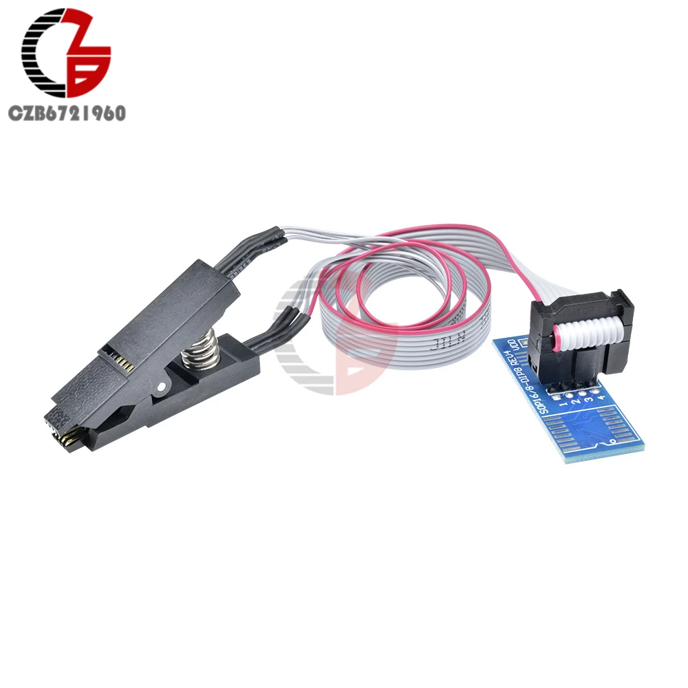 1 комплект SOIC8 SOP8 SOP чип формата Flash IC тестовый зажим разъем Adpter BIOS 24 25 93