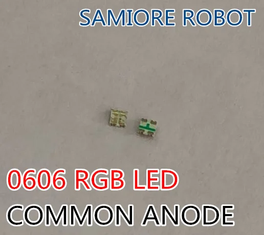 500 шт. 0603 (1616) RGB BGR LED общий анод триколор красный зеленый синий 0606 микросхема