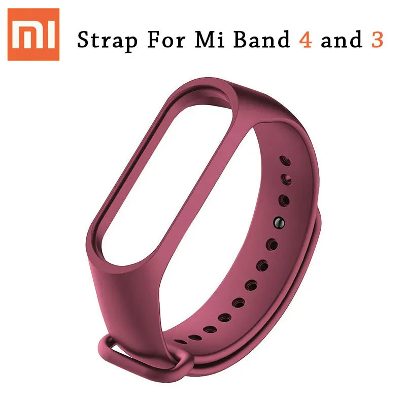 Силиконовый mi Band 3 4 ремешок для оригинальной Xiaomi band браслет часы сменный на