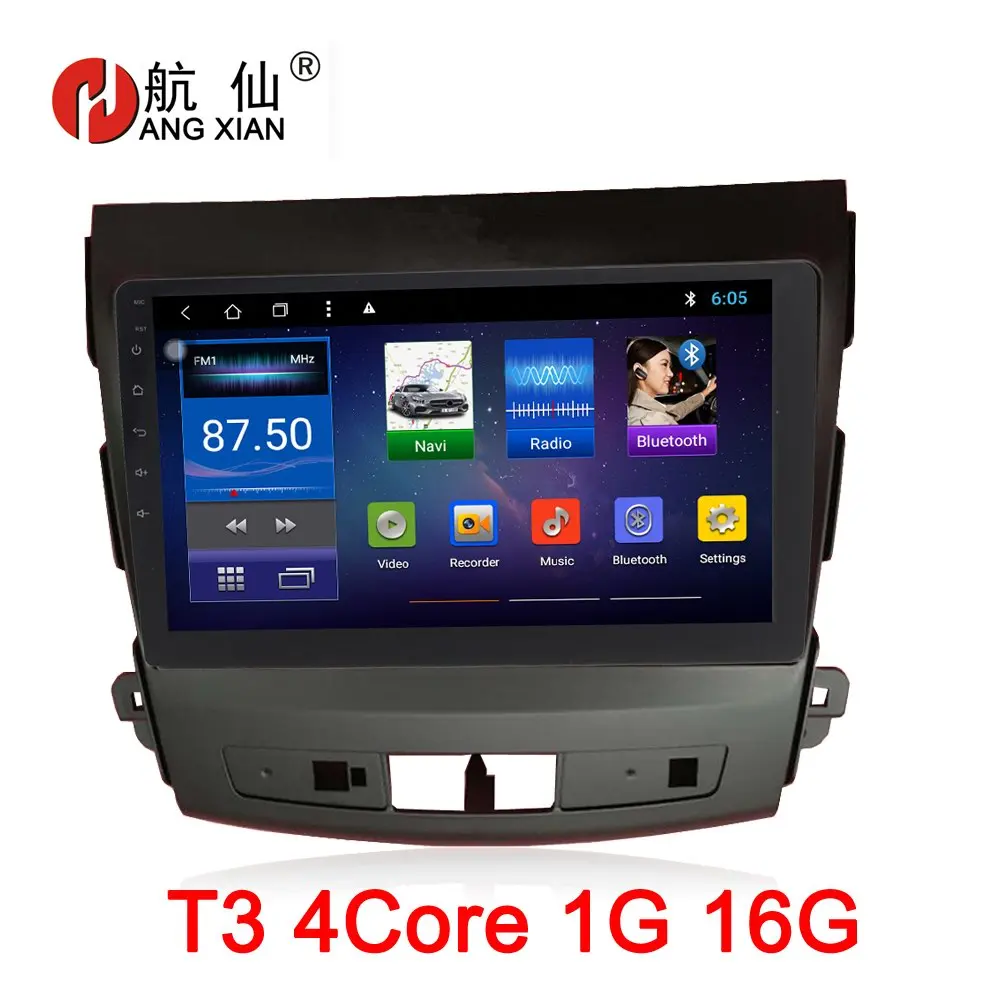 T3 4 core 1G 16G Поддержка Rockford " Android 8,1 Octa 8 ядерный автомобильный dvd gps плеер для Mitsubishi Outlander 2006- peugeot 4007 Citroen C-Crosser - Цвет: T3 4 core 1G 16G