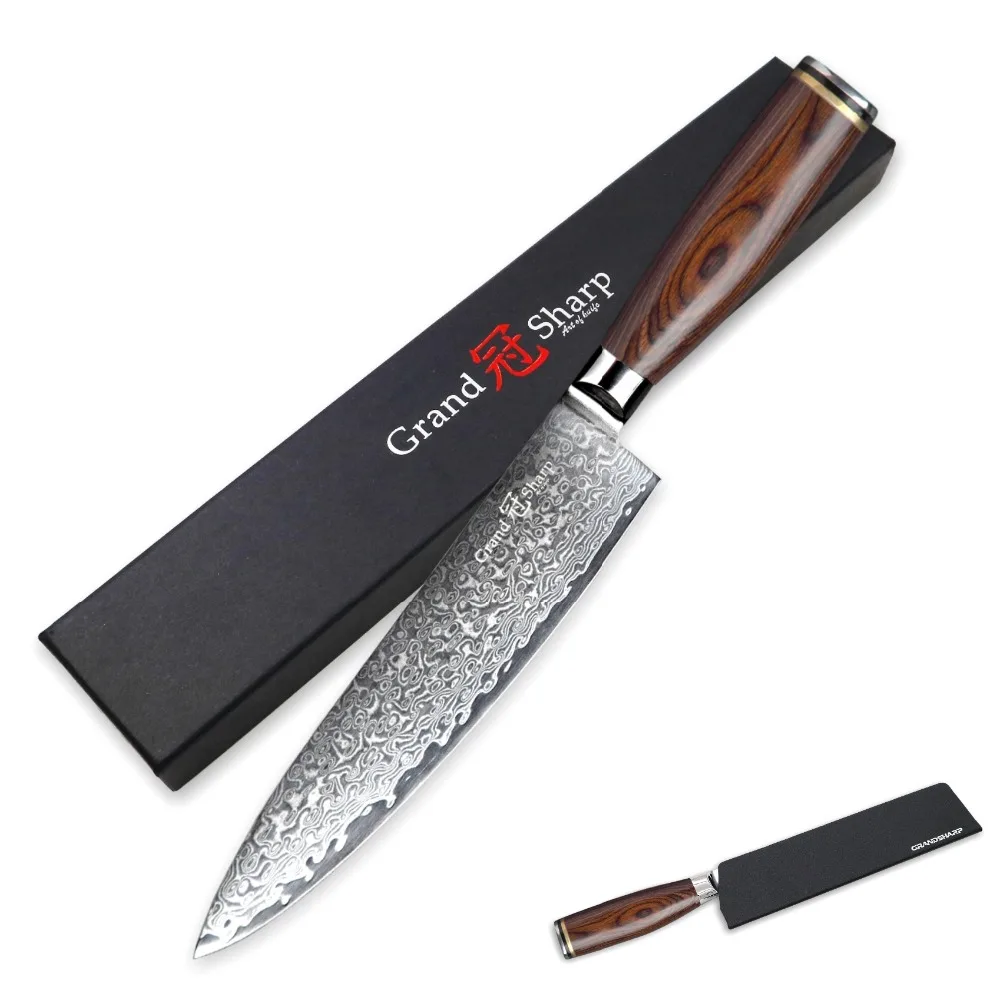 4 Pcs Kitchen Knife Set Chef Santoku Utility Boning Japanese Steel Damascus Knives 67 Layers vg10 Cooking Tools | Дом и сад