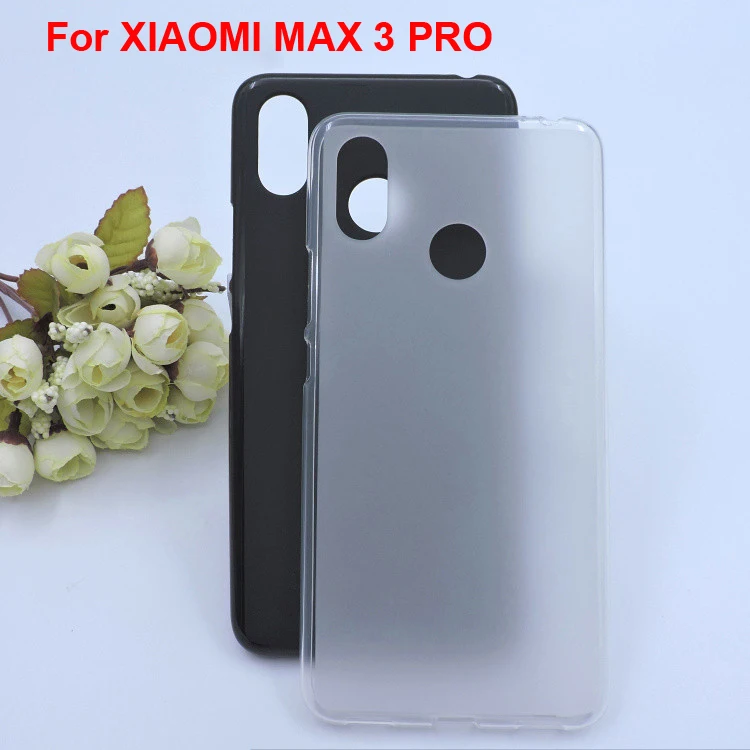 Однотонный противоударный чехол из ТПУ Для Xiaomi MI Max 3 pro Защитная мягкая задняя