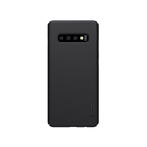 Black Nillkin для samsung Galaxy S10 5G Plus S10e чехол жесткий матовый PC защитный щит задняя крышка ж/подарок держатель телефона - Цвет: Black
