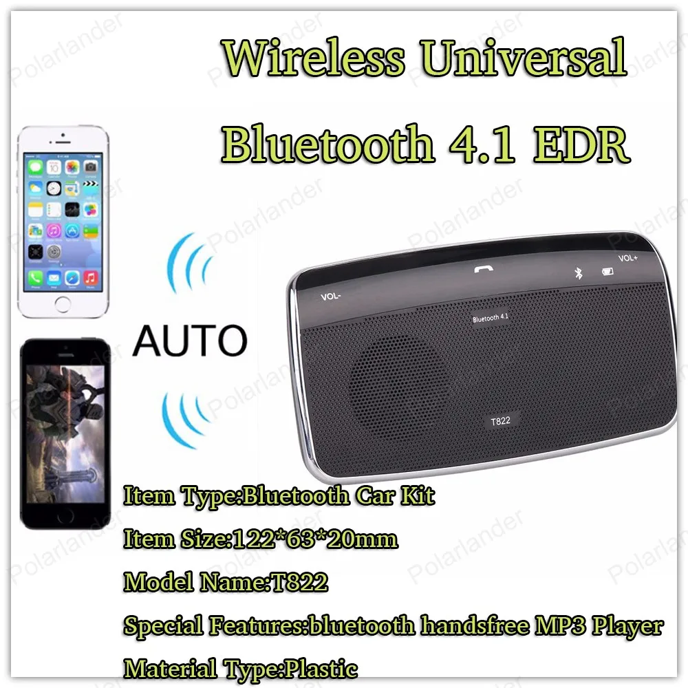Новый Bluetooth V4.1 + EDR автомобильный солнцезащитный козырек система hands-free intercom