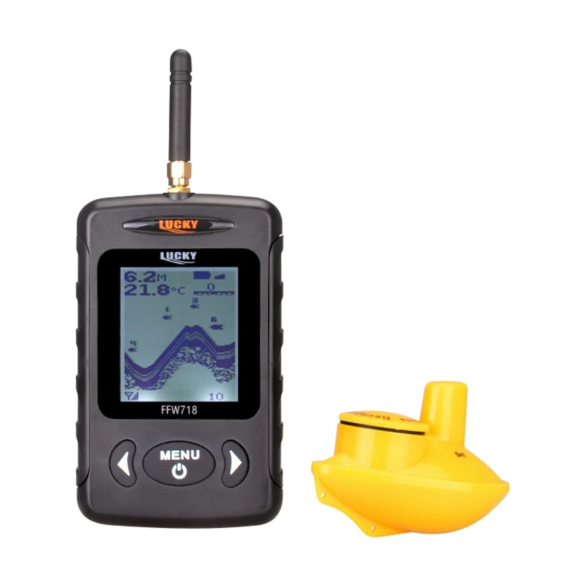 Беспроводной портативный эхолот рыболокатор FFW718 русский сонар датчик эхолота