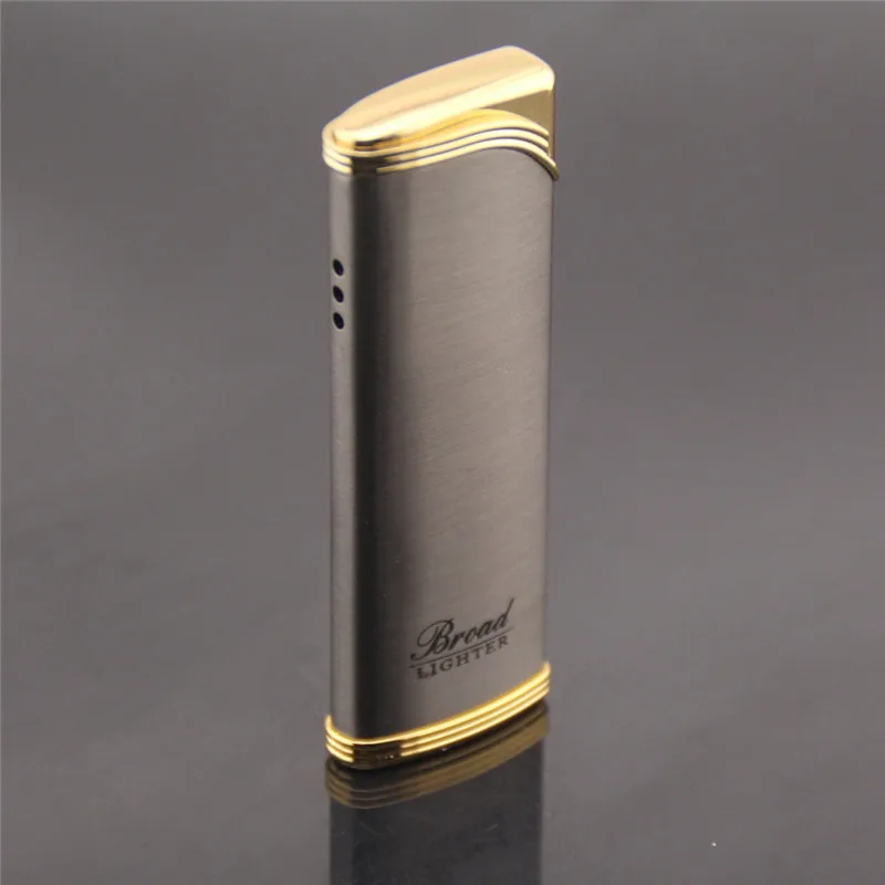Длинная портативная ультратонкая металлическая газовая зажигалка надувная