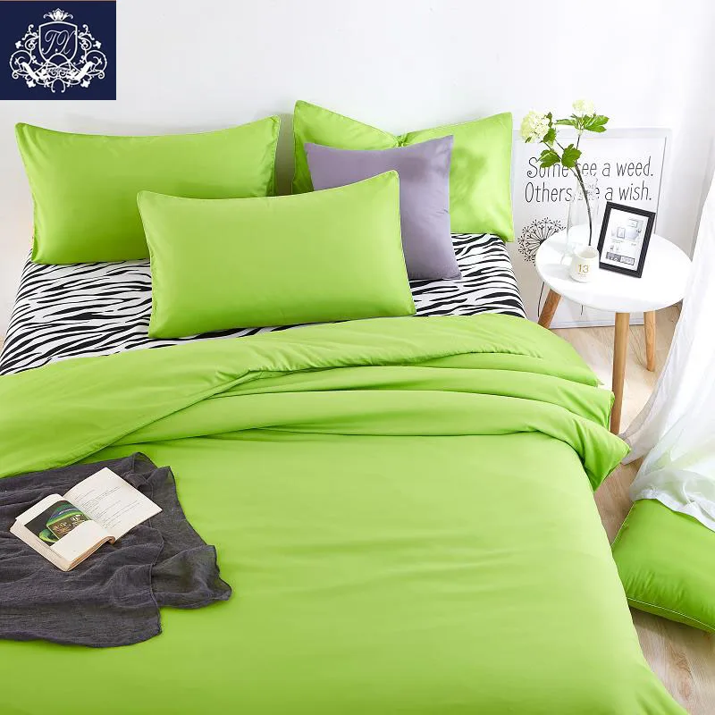 29 цветов сплошной чехол Зебра леопардовая простыня набор королева/король Размер