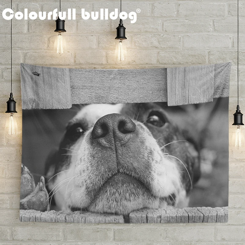 Для украшения детской комнаты Мопс действия милый высунутым языком настенный