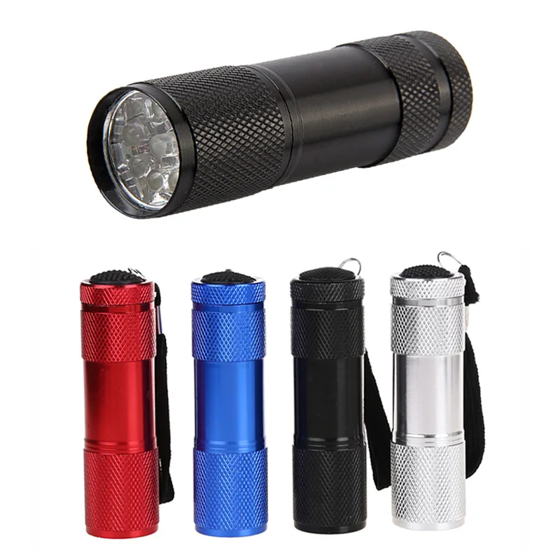 УФ 9LED детектор денег Скорпиона Охотник искатель ультра фиолетовый черный