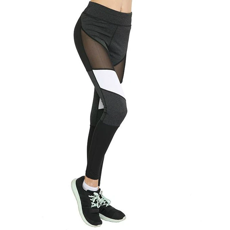 CHRLEISURE сетчатые спортивные Леггинсы Для женщин с высокой талией для йоги дышащее