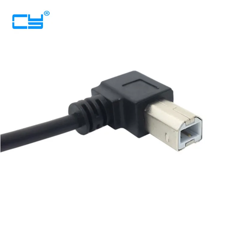 Кабель для принтера и сканера с левым углом USB 2 0 A папа на левый угловой B 90