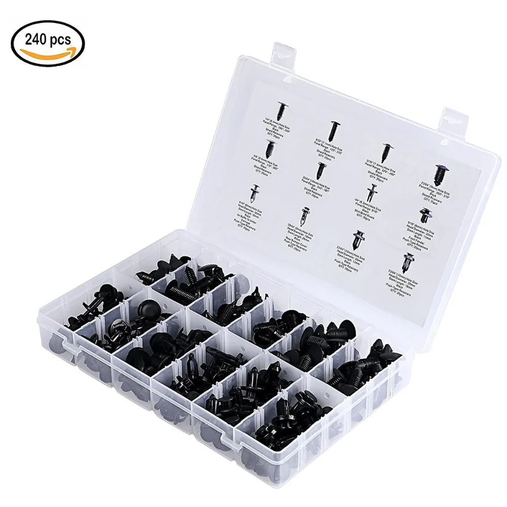 240 шт./компл. автомобильный фиксатор кузова Клип Комплект Дверной ассортимент
