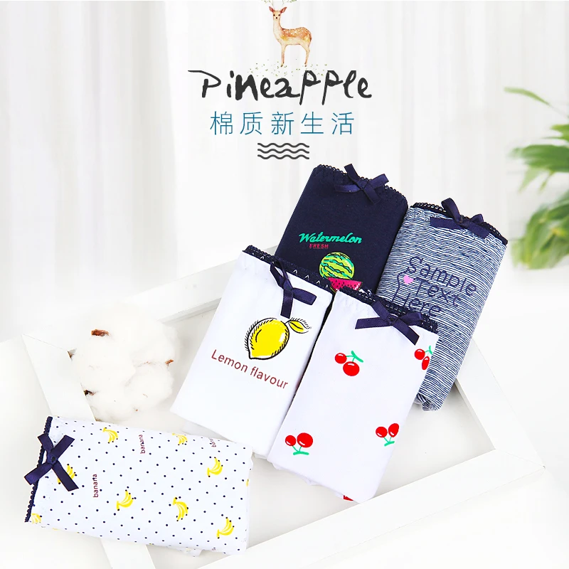 5 шт./партия женское нижнее белье комфортные трусики из дышащей ткани бесшовные