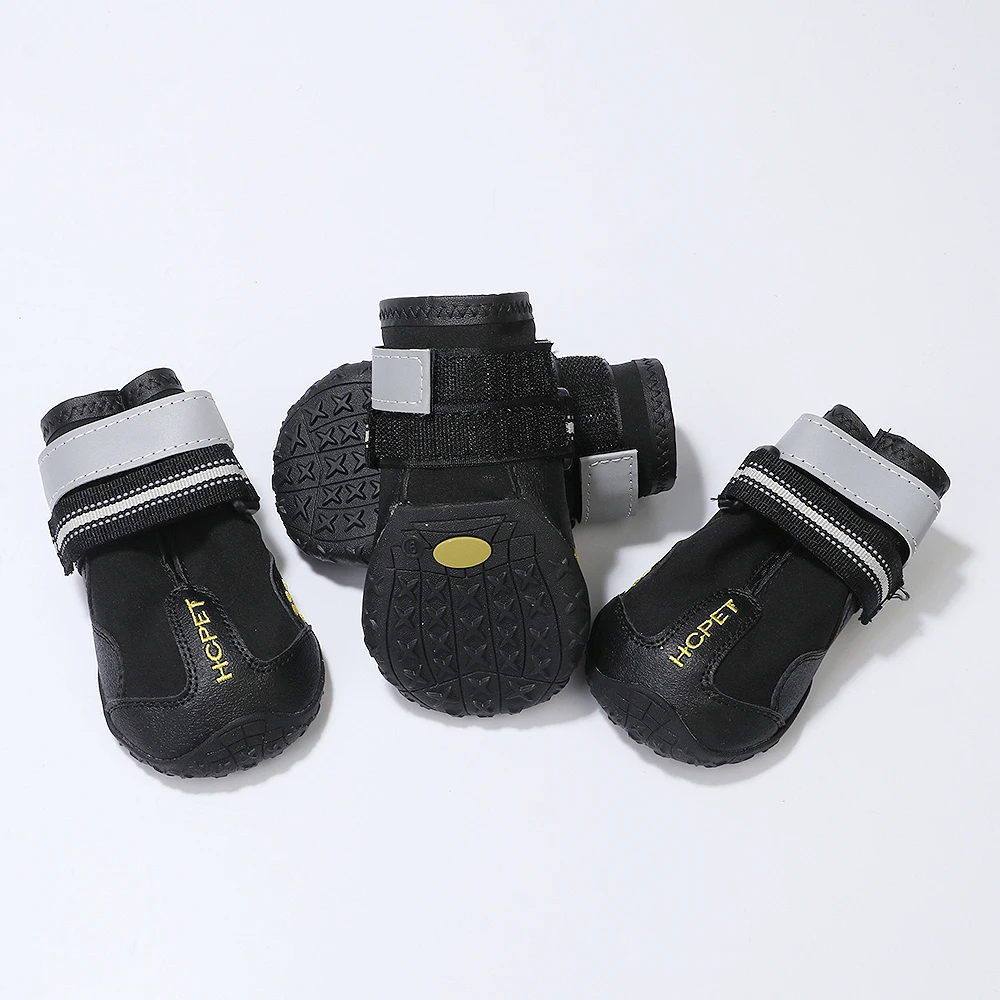New Reflective Waterproof Dog Pet Shoes Rubber Boot Outdoor Sport Rain Snow Boots For Pug Small Medium Large Dogs | Дом и сад