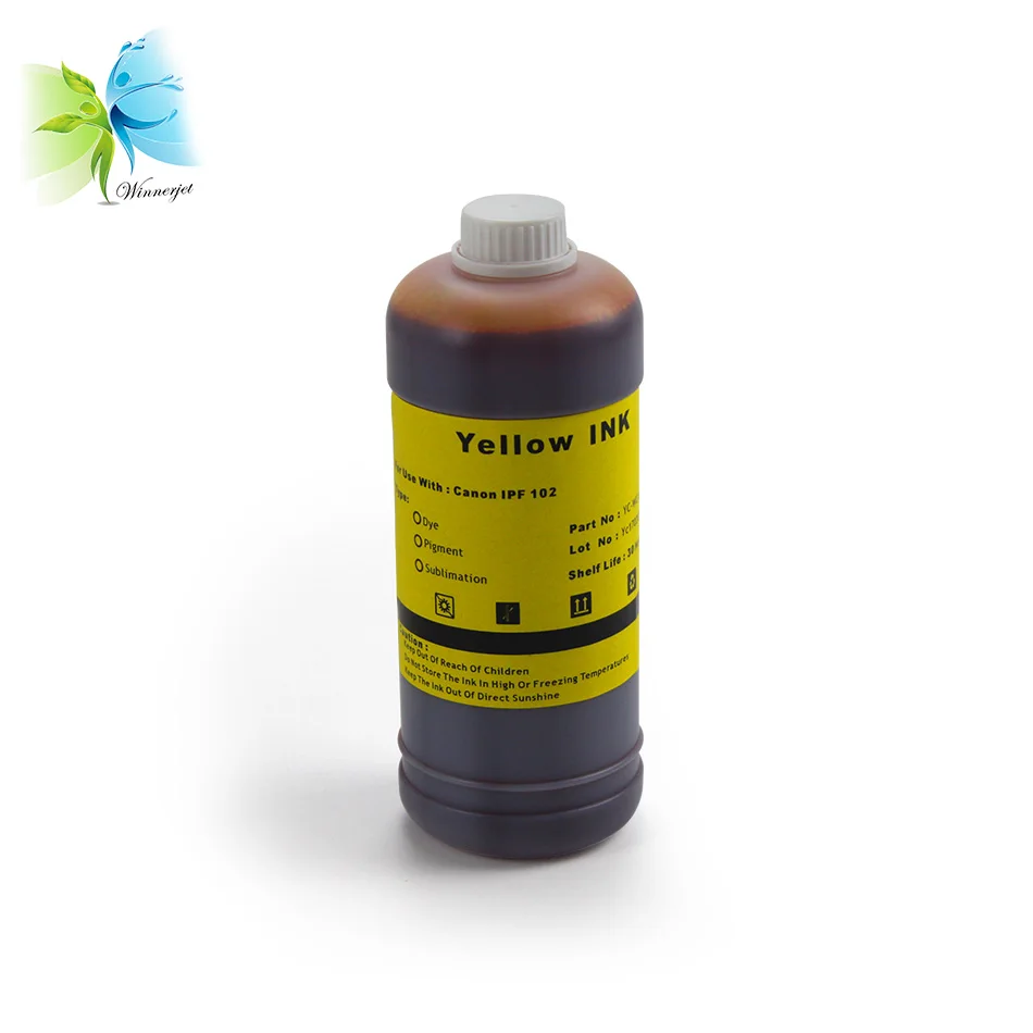 Winnerjet для Canon pfi 102 заправка чернил! Для Canon IPF 500 510 600 610 700 710 чернил на основе красителя и пигментные чернила
