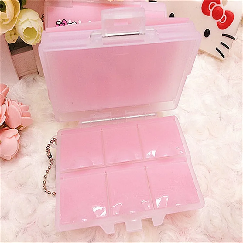 1 шт. Pill Box 2 Слои portable7 Слоты Seal складной Чехол Jewelry Витамин Медицина наркотиками