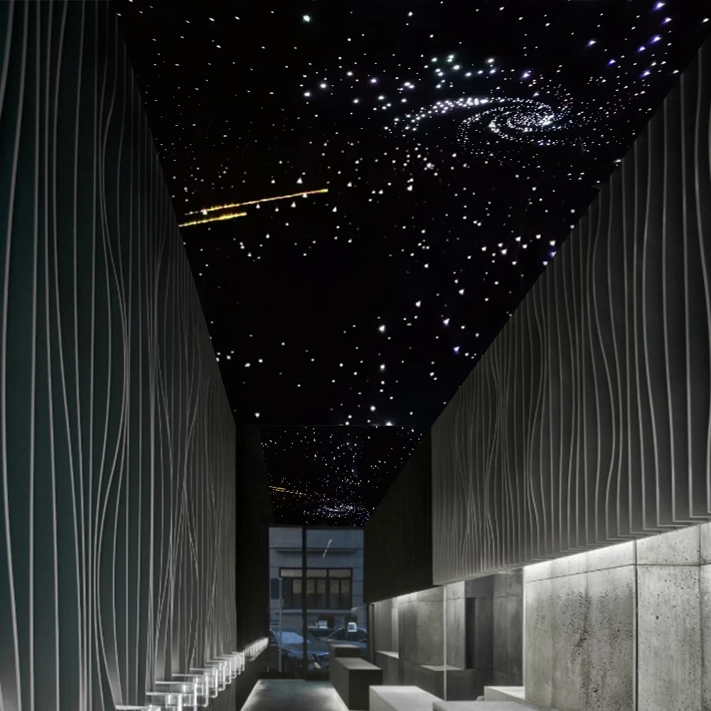 Набор светодиодных потолочных светильников 32 Вт RGB оптическое волокно 0 75 мм * 800