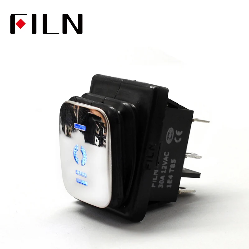 Водонепроницаемый герметичный кулисный переключатель KCD4 3-позиционный 6-контактный 30А 250В