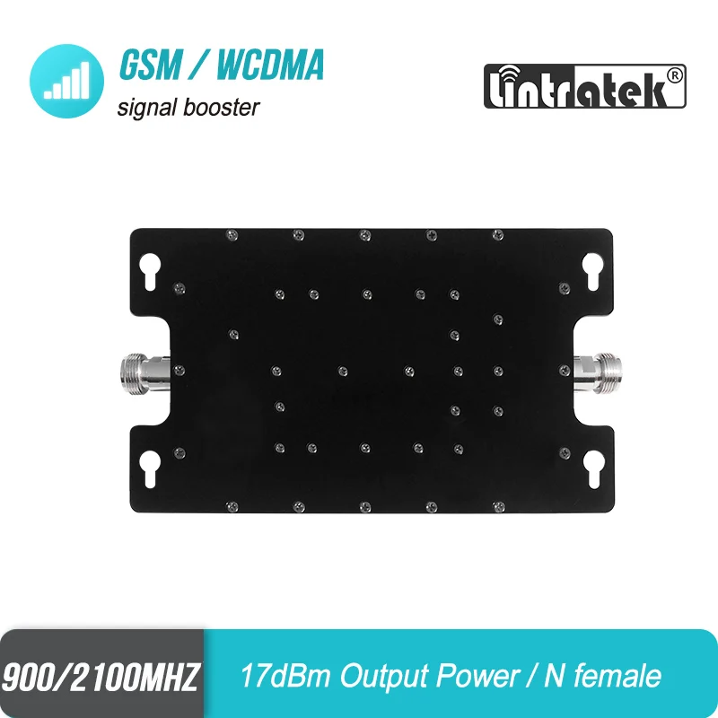 Двухдиапазонный усилитель с двумя ЖК дисплеями 2G GSM 3G WCDMA 65 дБ усиление 900 МГц UMTS 2100