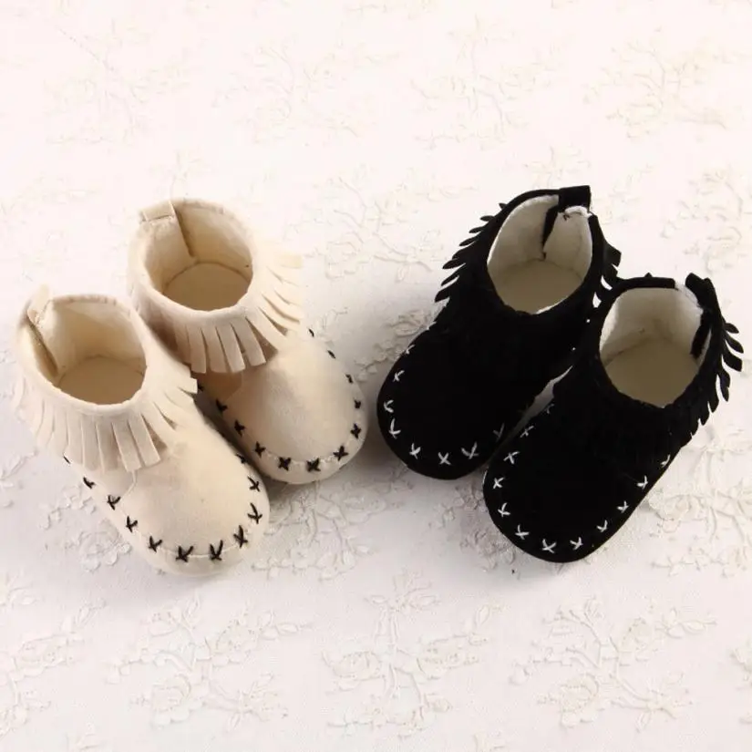 2017 Детские Ленточки Снегоступы мягкие Обувь для младенцев малыша Сапоги и