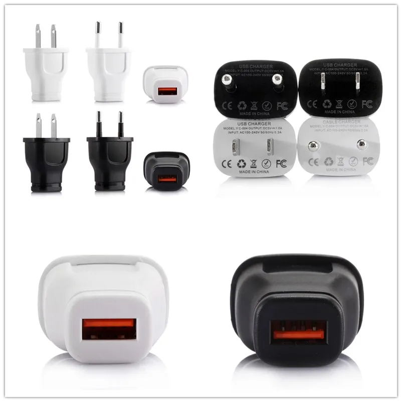 Universal 5V 1A Single USB Ports Travel Fast Quick Charging Charger Phone Electrical Plug Adaptors Adapter With EU/US | Электроника