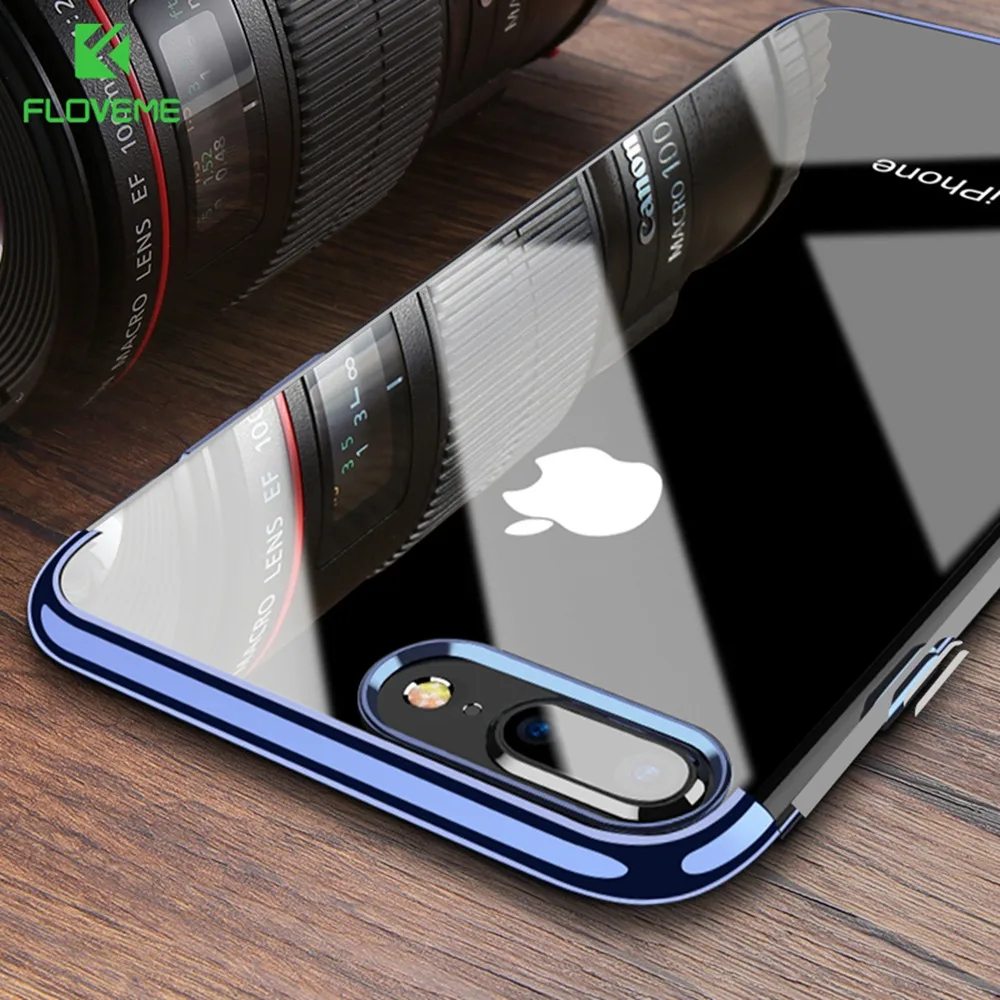 Sexy Floveme 3 в 1 покрытие чехол для iPhone X 8 7 6S 6 Plus роскошный ярко Мягкие TPU телефон чехлы