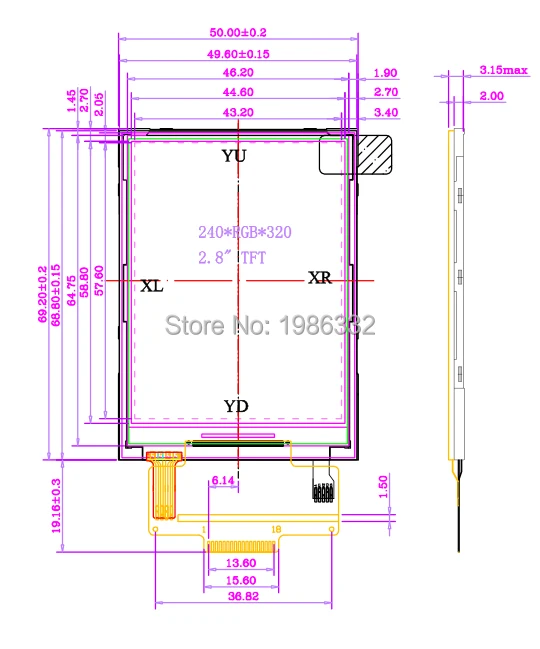 WS16 2 8 &quot2 дюймов последовательный порт SPI 240x320 TFT LCD сенсорный экран 4IOs 5 V/3 3 V модуль