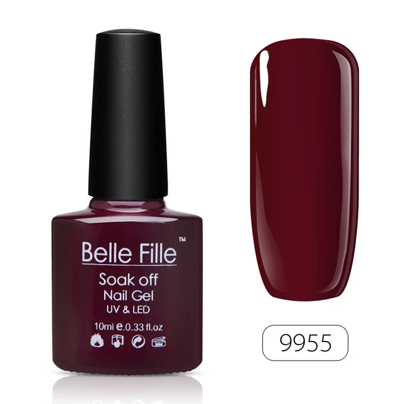 Belle FILLE УФ гель Лаки для ногтей 10 мл Bling Soak Off Гель-лак лак профессиональный маникюр