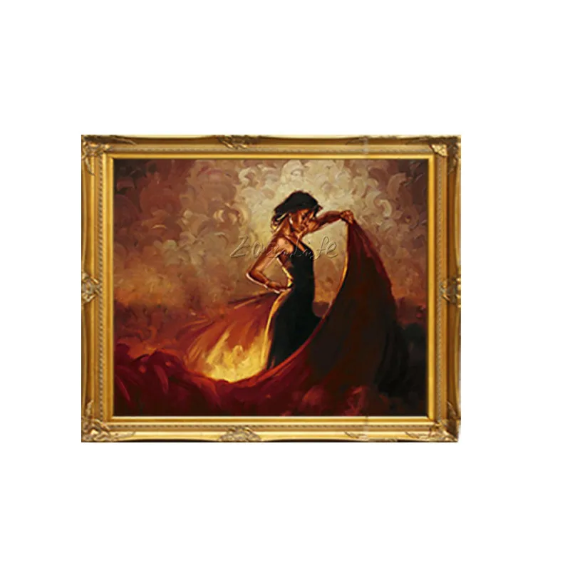 Испанский фламенко для женщин ручная живопись маслом на холсте настенные