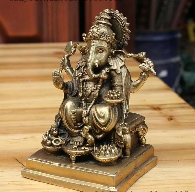 4 &quotТибетский буддизм Сиди Ганапати Ганеш Властелин слон статуя Будды|Статуи и