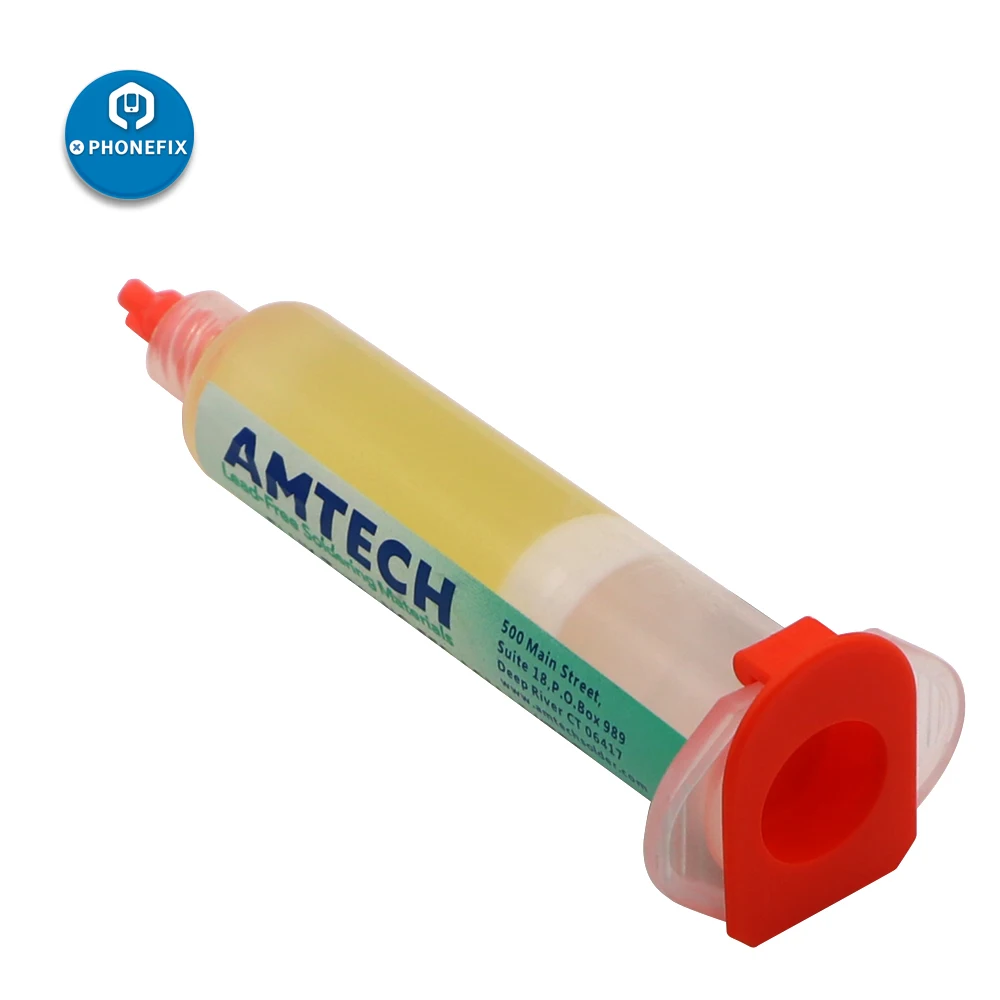PHONEFIX AMTECH неэтилированный NC-559-ASM BGA пайки оловянный крем+ шприц толчок+ игла головка для телефона PCB Сварки низкий остаток