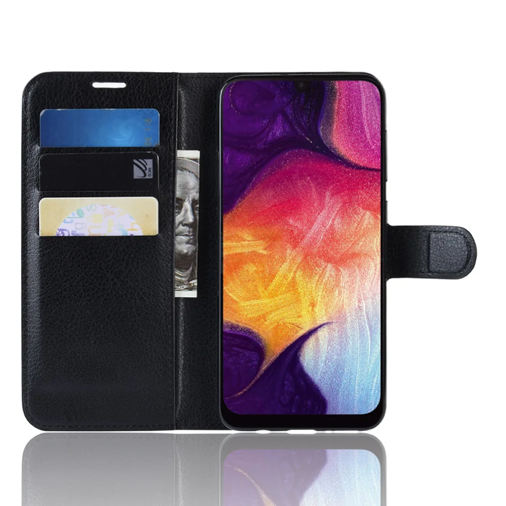 New 2019 For Samsung Galaxy A50 Case Flip Leather Phone Stand Cover Filp Cases | Мобильные телефоны и аксессуары