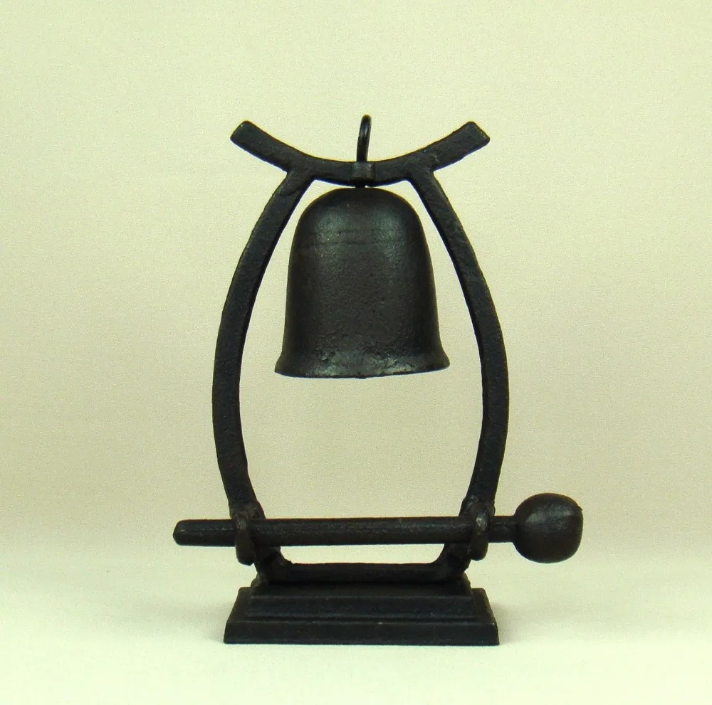 Античный чугунный настольный колокольчик подвесной металлический украшение для