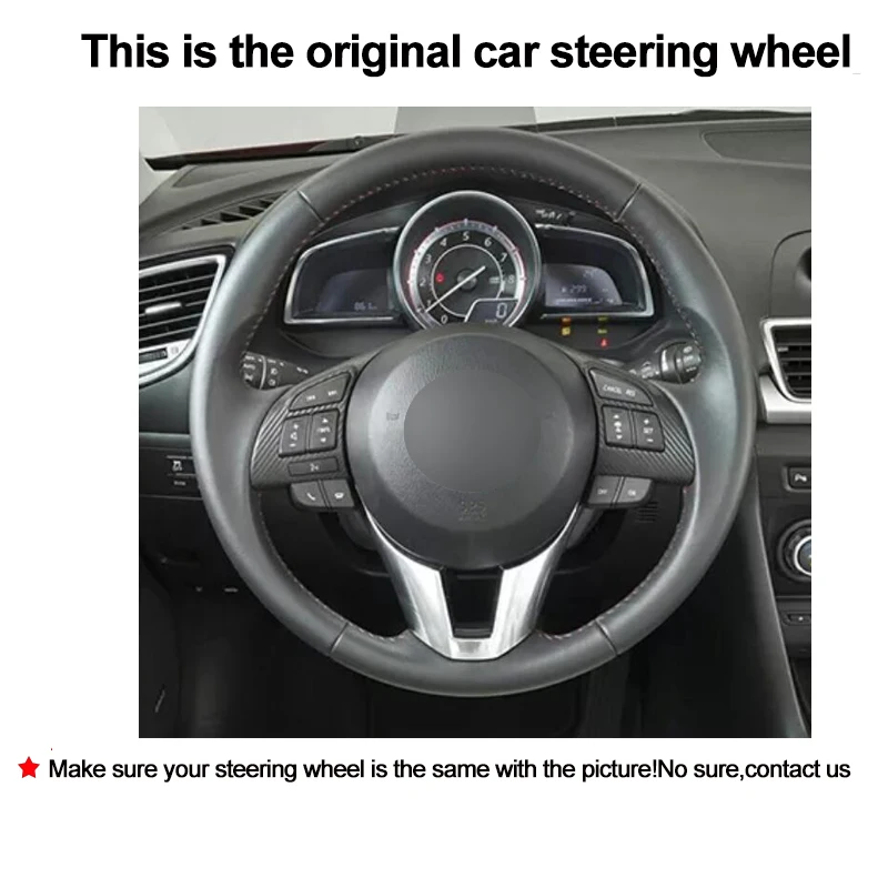 Аксессуары сделай сам для Mazda 3 Axela 2013 2016 6 Atenza 2014 2017 2 2015 чехол Volante|Чехлы на руль| |