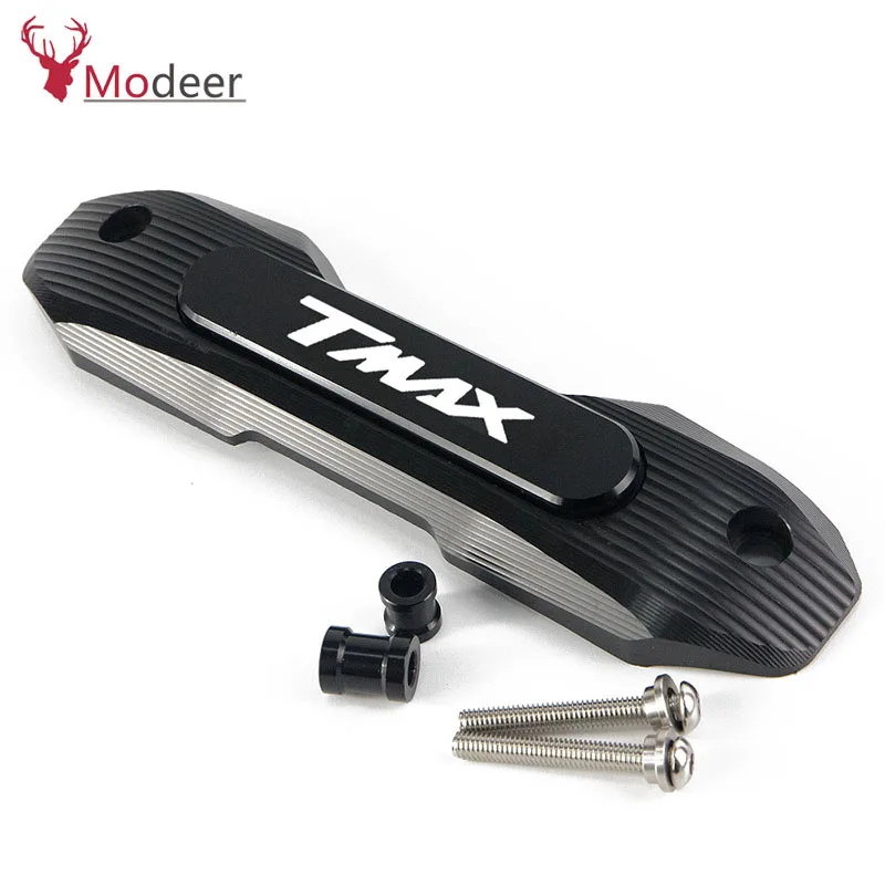 black TMAX аксессуары выхлопная декоративная защита moto декоративная рамка слайдер для YAMAHA TMAX 530SX T MAX 530 DX - Цвет: black