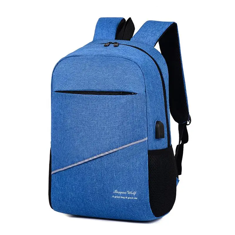 Blue Мужской рюкзак для ноутбука, Usb зарядка для компьютера, мужские рюкзаки, повседневный стиль, большой рюкзак, деловая дорожная сумка, mochilas hombre Back Pack - Цвет: Blue