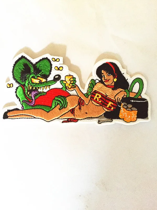 Слитная радиочастотная куртка с крысиной крысой и мышью нашивки для одежды