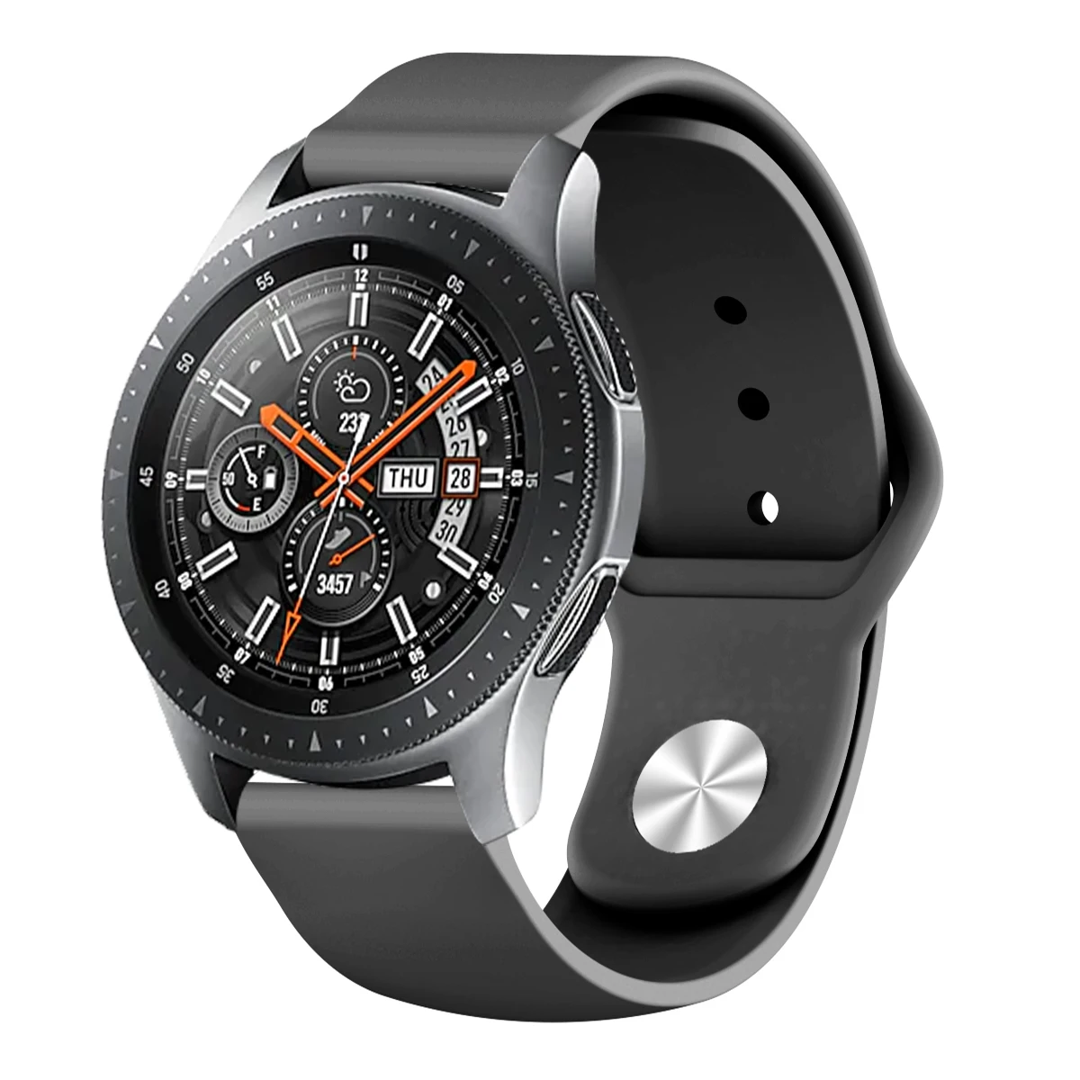 20 мм/22 мм ремешок для наручных часов samsung Galaxy Watch 46mm Шестерни S3 мягкий резиновый