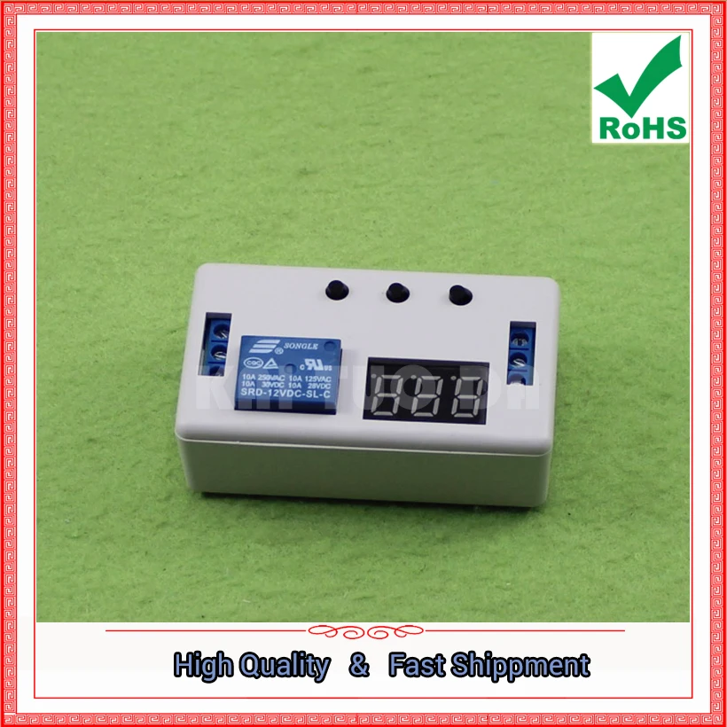 1 канальный релейный модуль 12 В с чехлом регулируемый триггер задержкой цикла