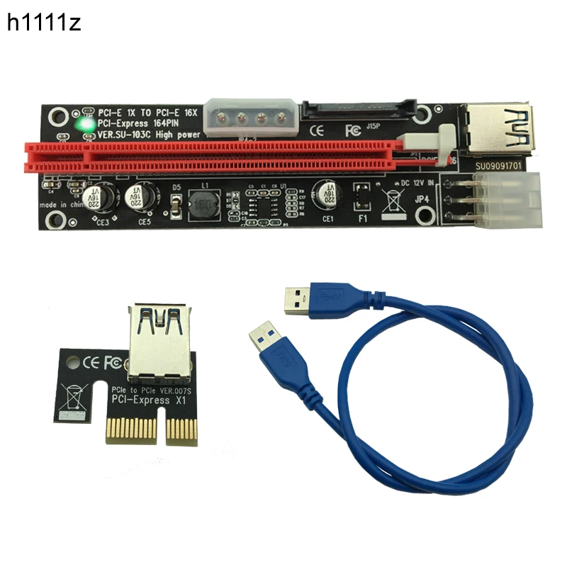 Графический расширитель PCI E Express графический 1X 16X SATA 15 Pin 6 4 PIN 3 питания с дисплеем